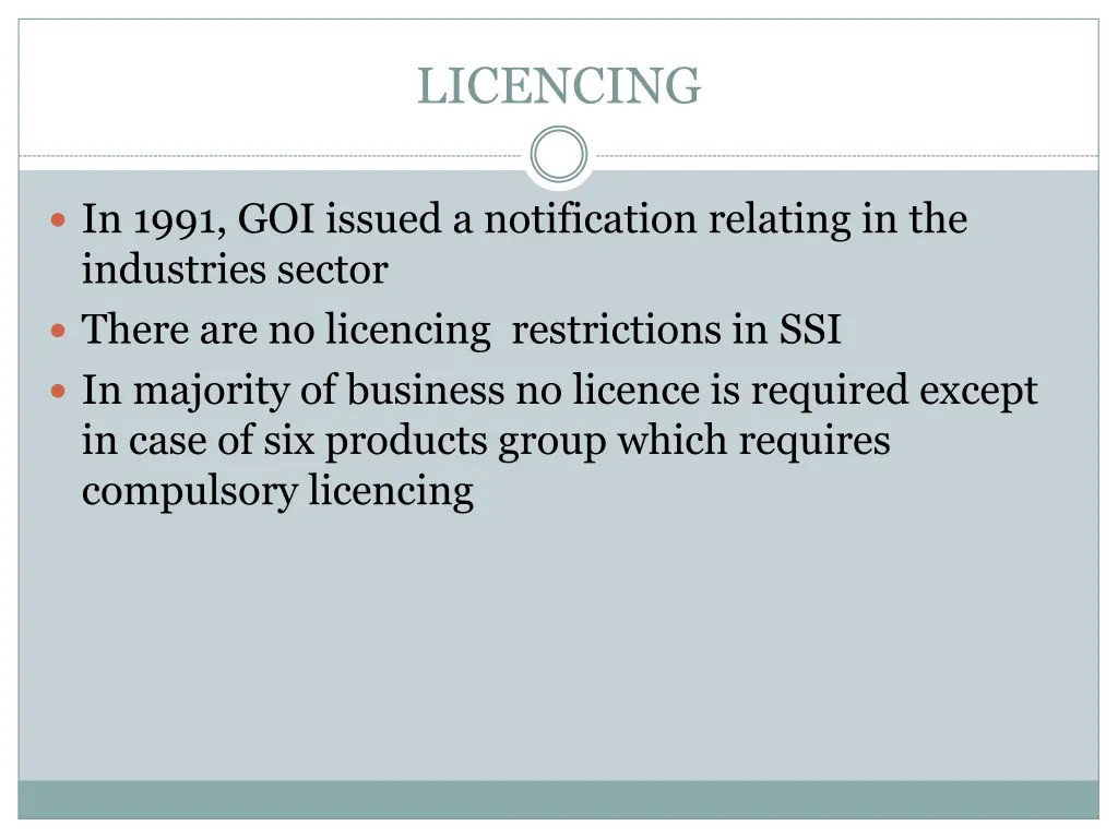 licencing