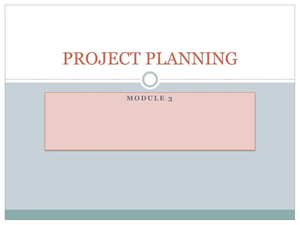 project planning
