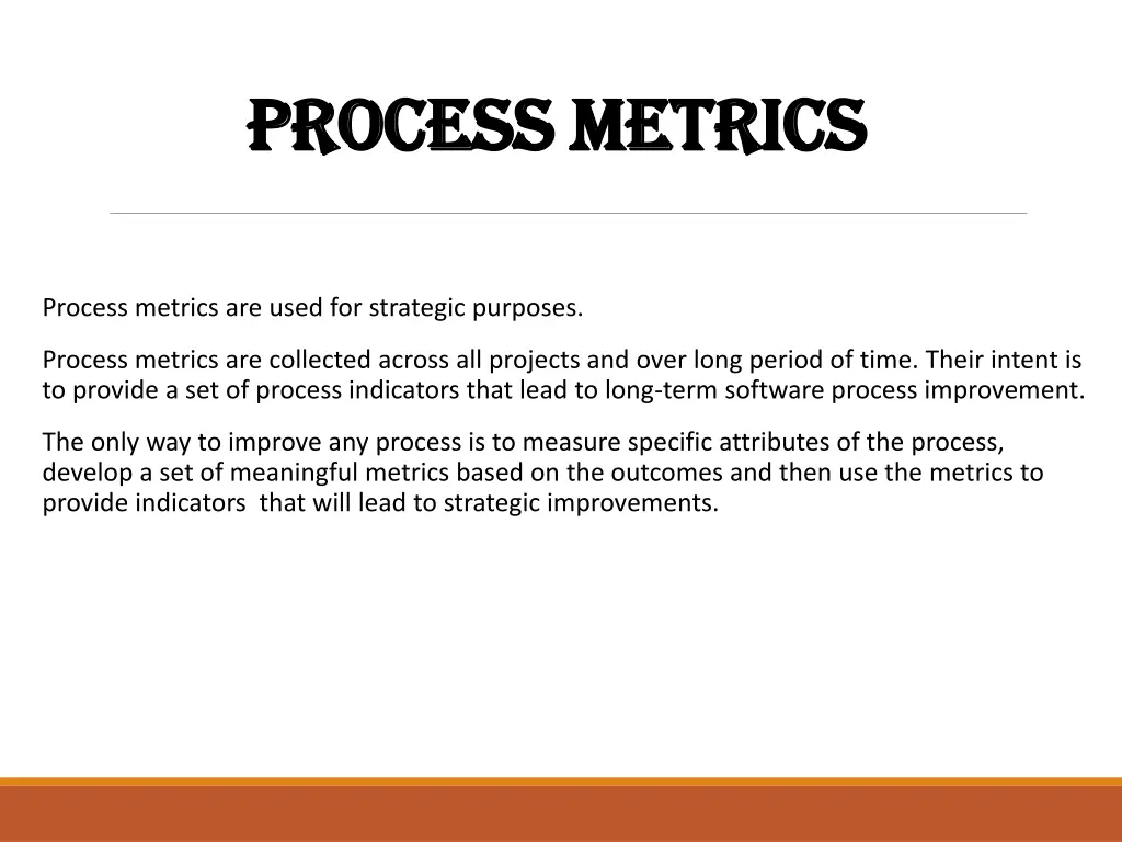 process metrics process metrics