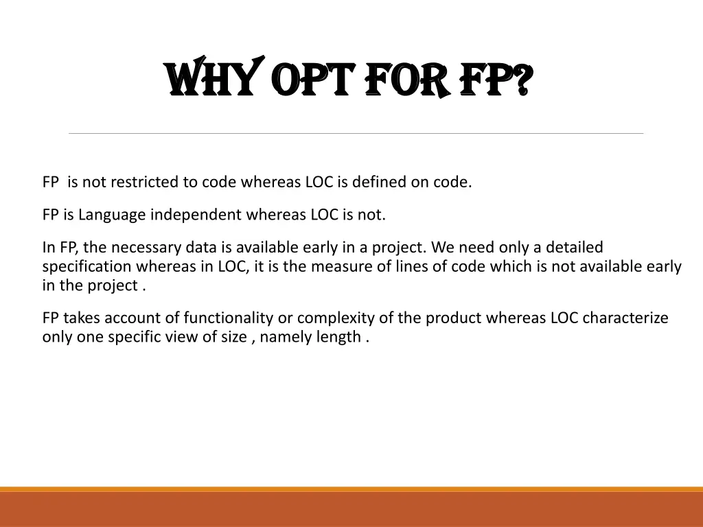 why opt for fp why opt for fp