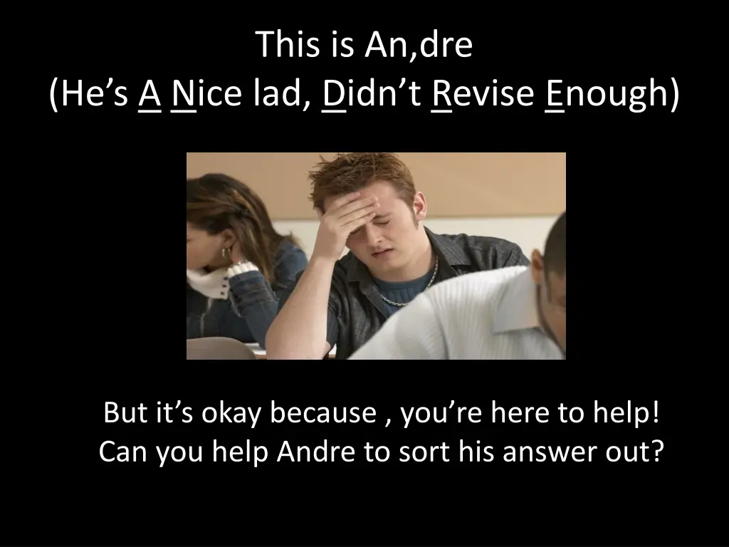this is an dre
