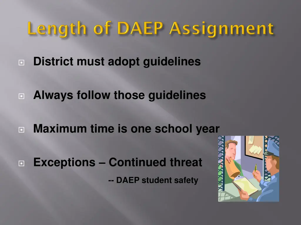 district must adopt guidelines