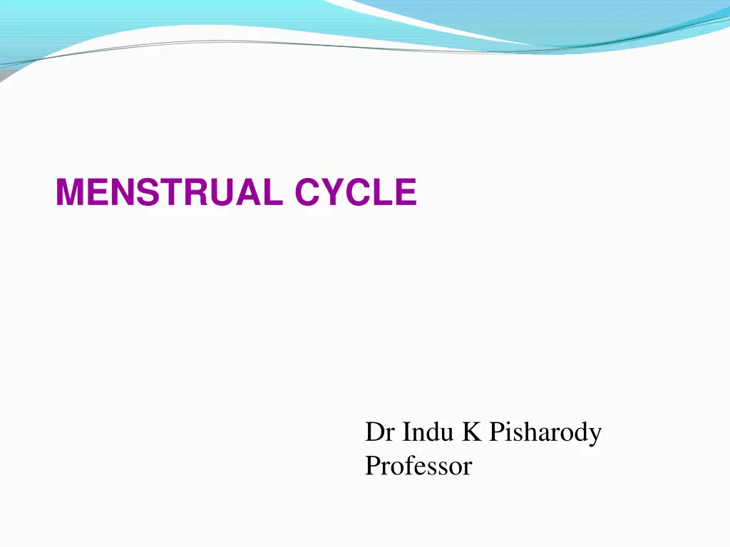 menstrual cycle