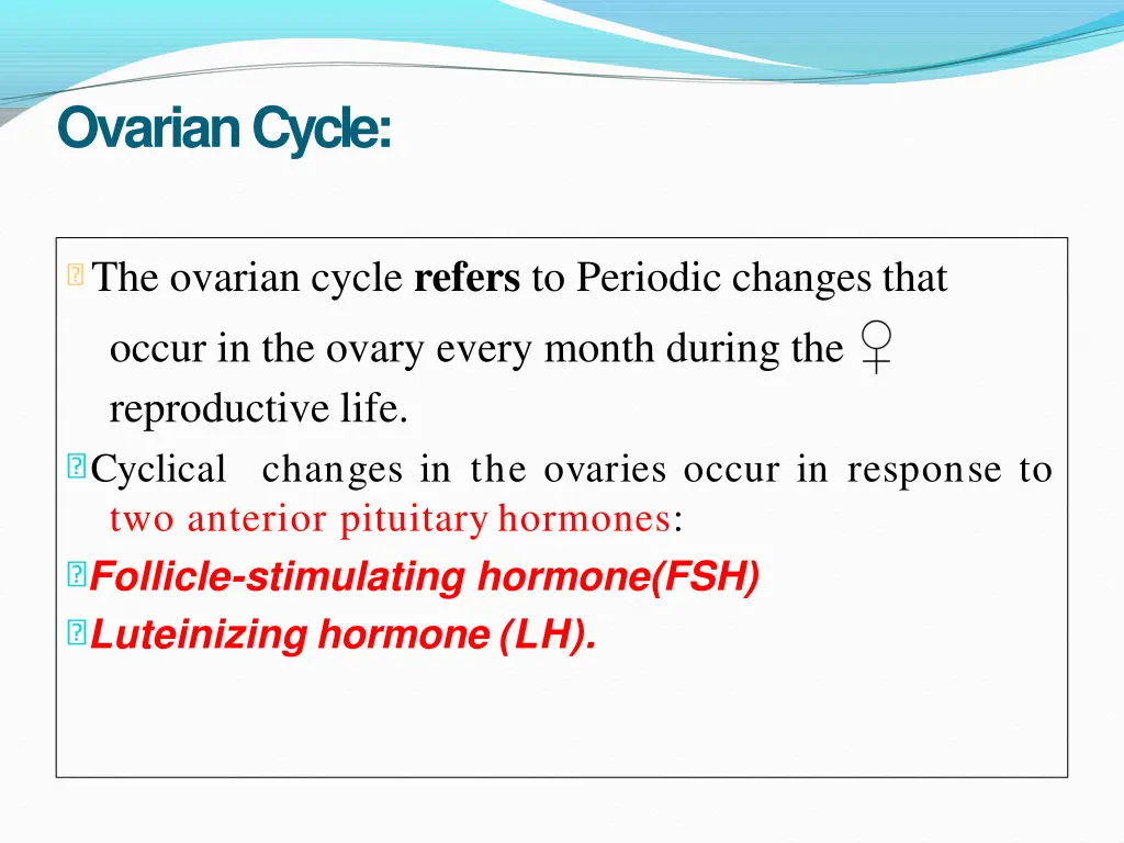 ovariancycle