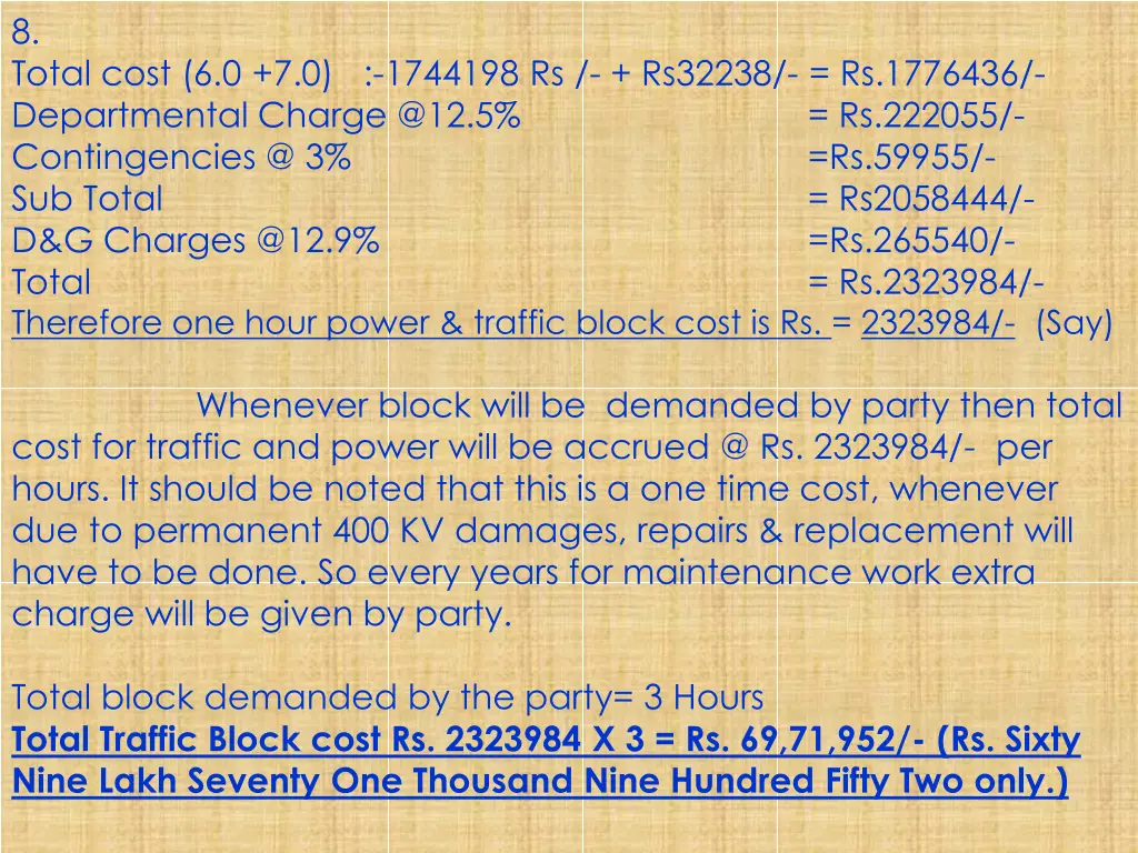 8 total cost 6 0 7 0 1744198 rs rs32238