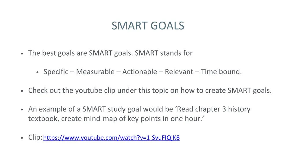 smart goals