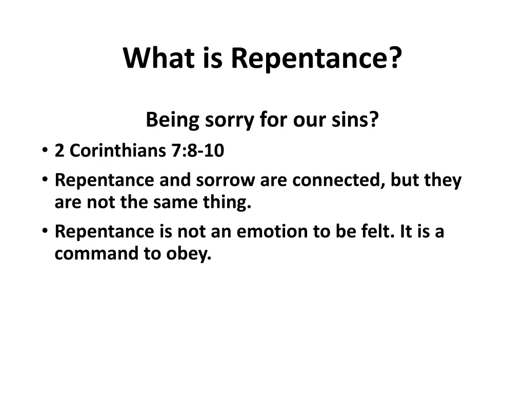 what is repentance