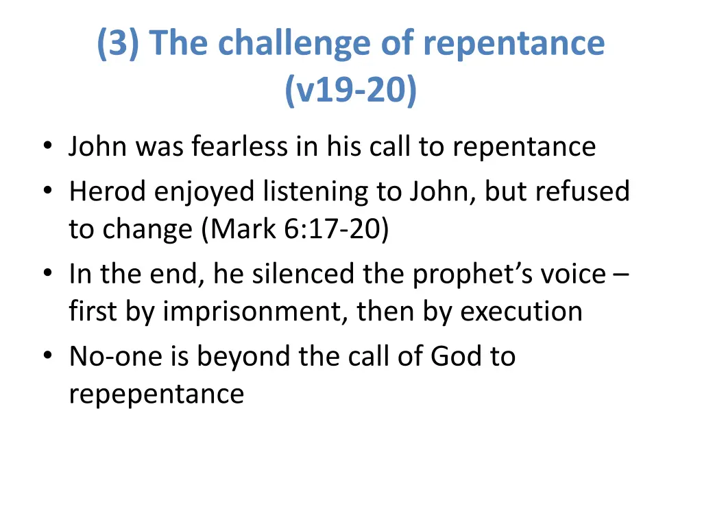 3 the challenge of repentance v19 20