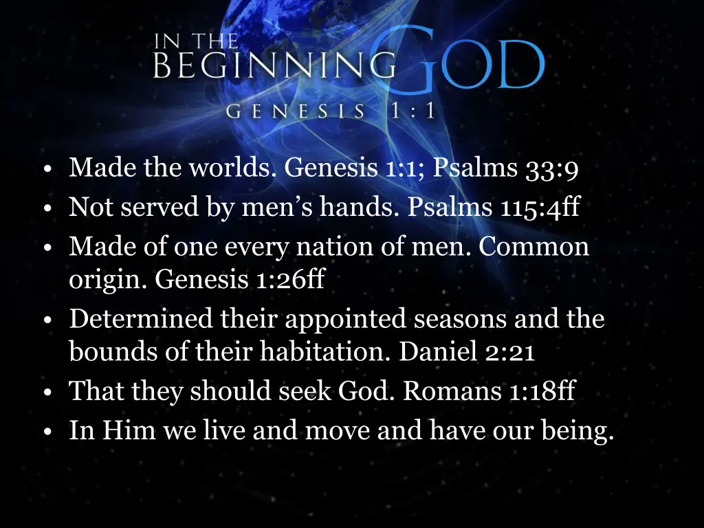 made the worlds genesis 1 1 psalms