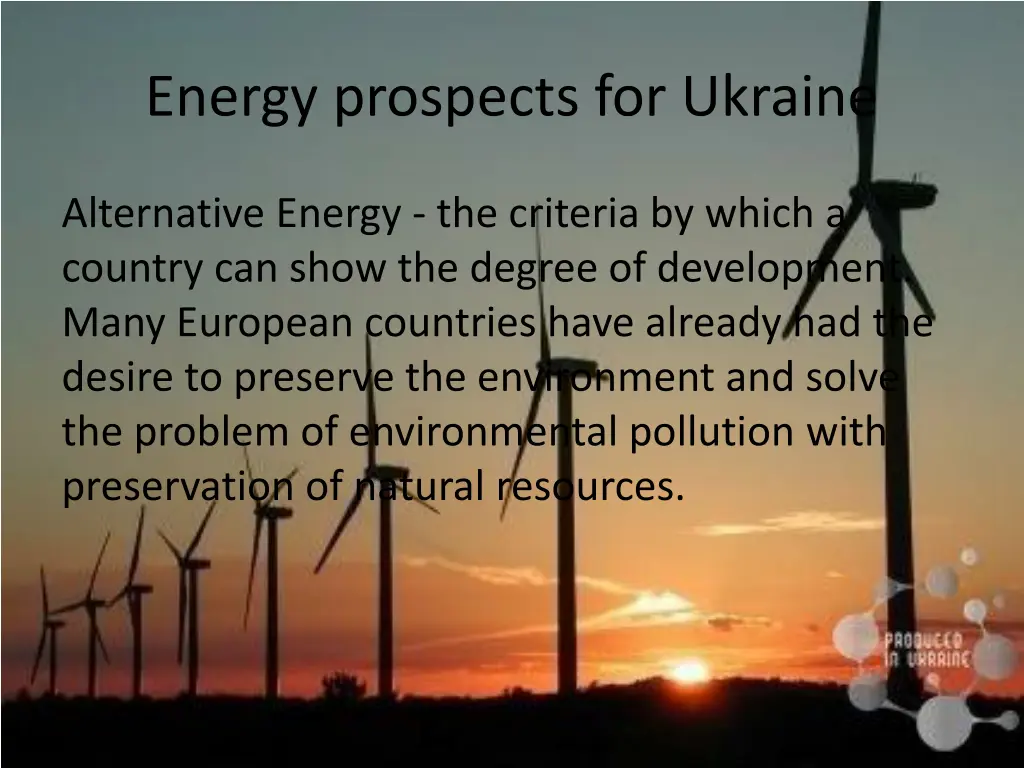 energy prospects for ukraine