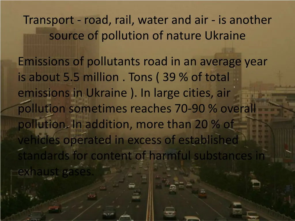 transport road rail water and air is another