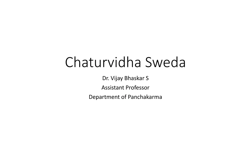 chaturvidha sweda