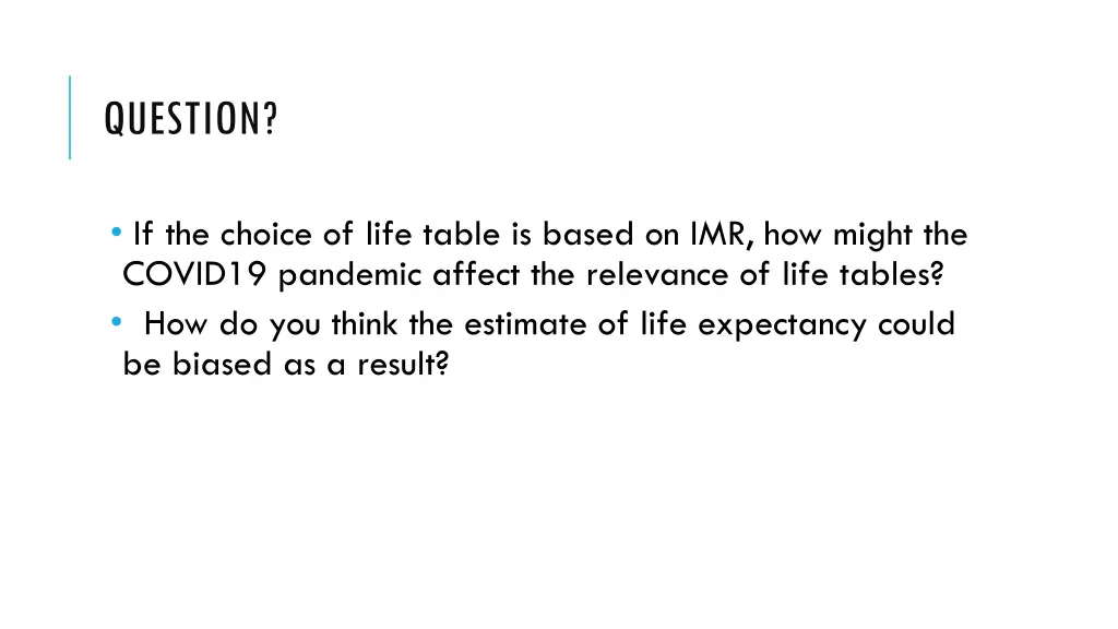 question
