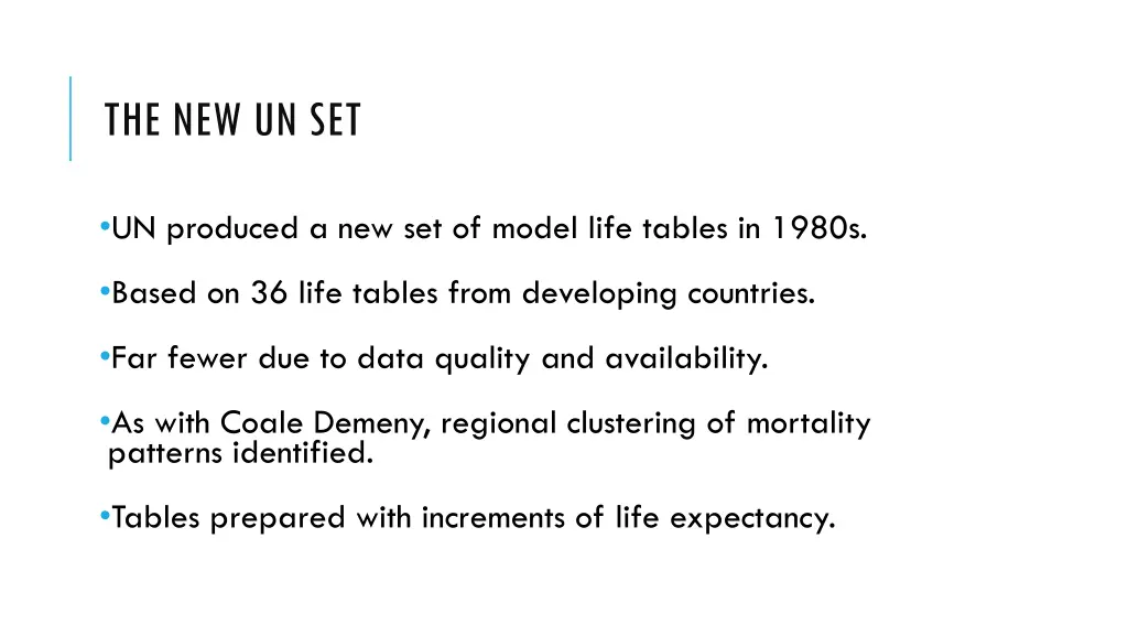 the new un set