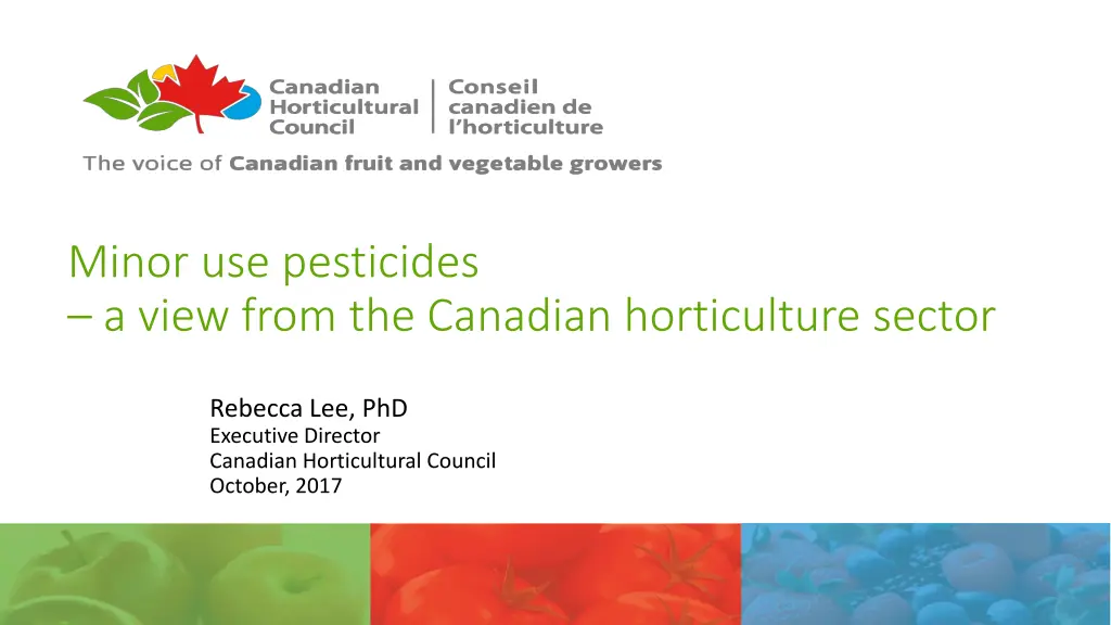 minor use pesticides a view from the canadian
