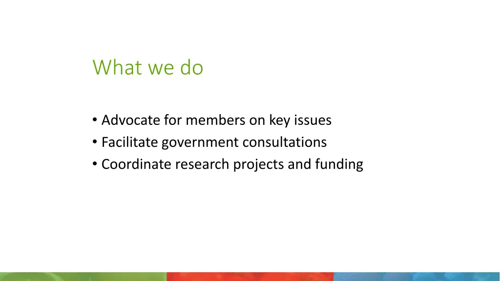 what we do