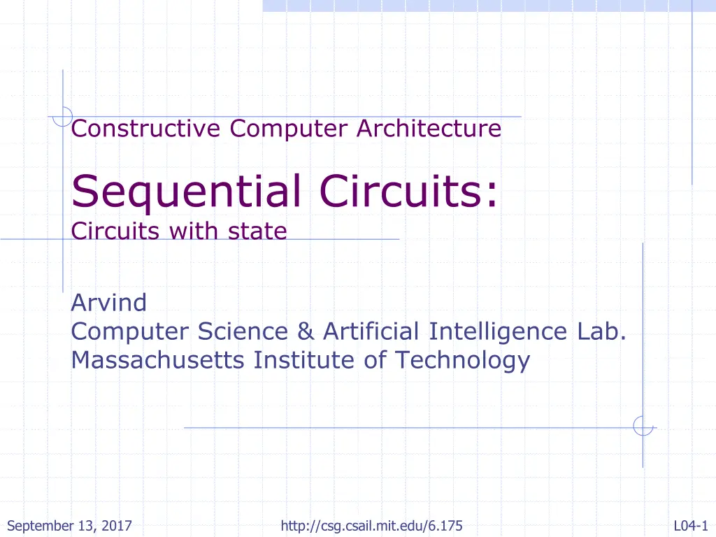 constructive computer architecture sequential