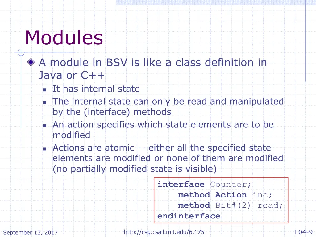 modules