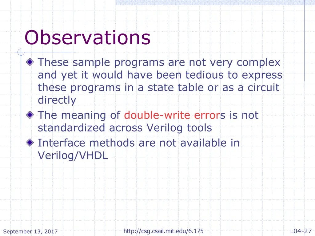 observations