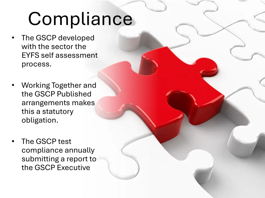 compliance the gscp developed with the sector
