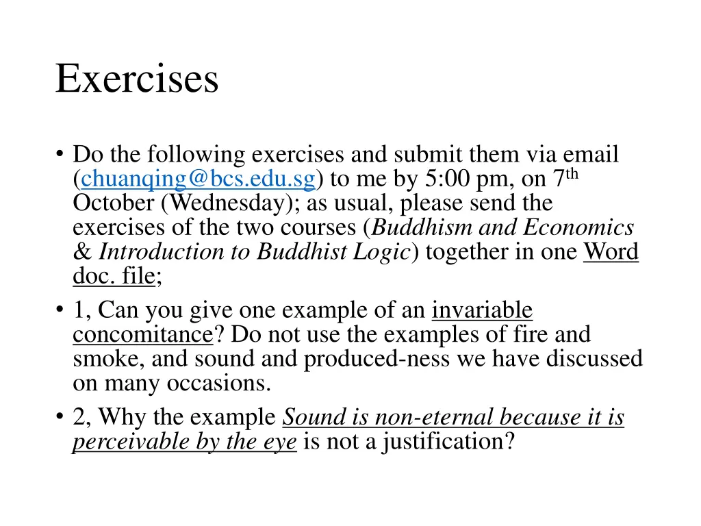 exercises