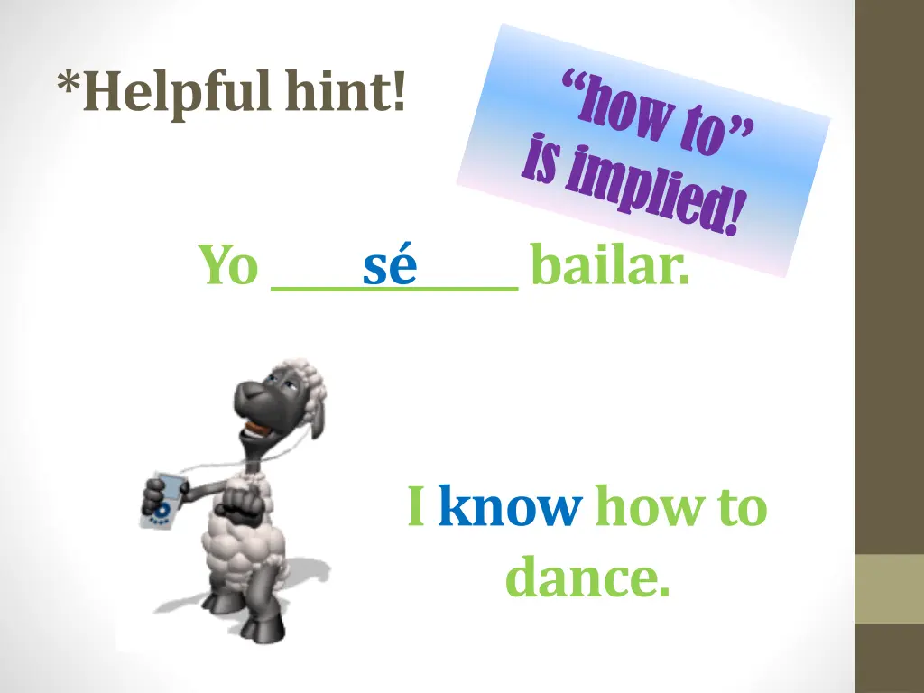 helpful hint 1