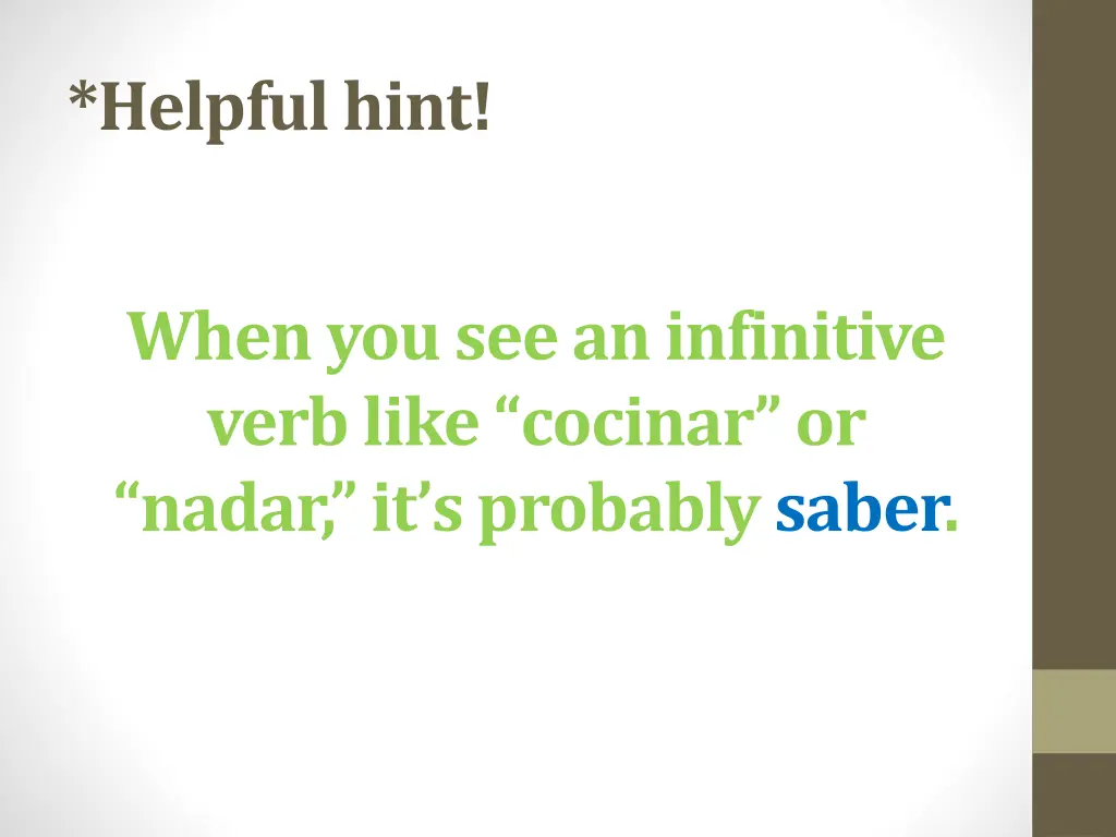 helpful hint