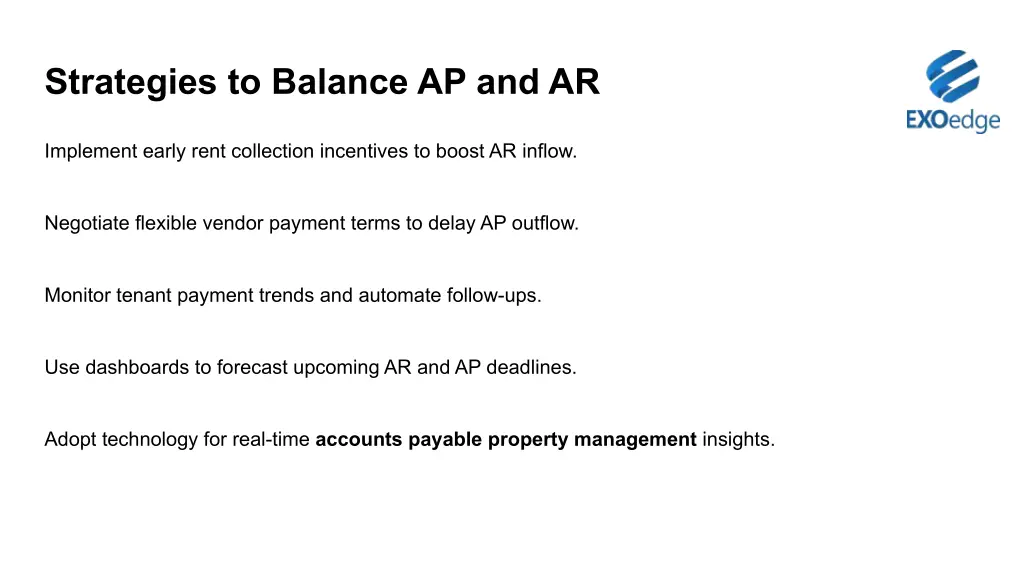 strategies to balance ap and ar
