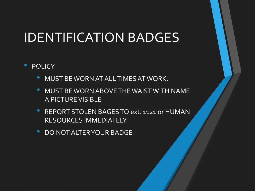 identification badges