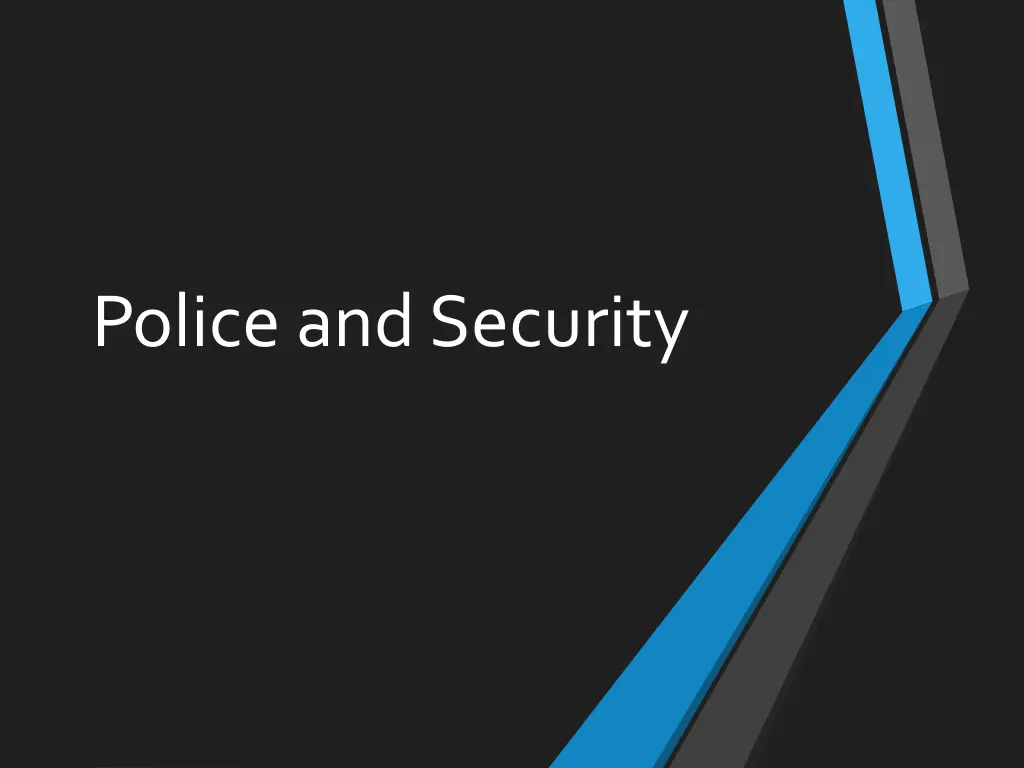 police and security