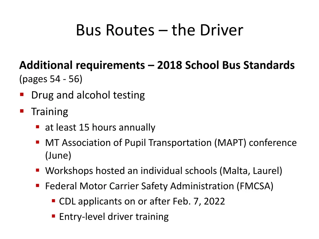 bus routes the driver 2