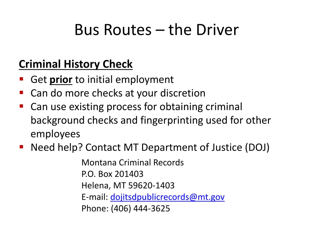 bus routes the driver 3