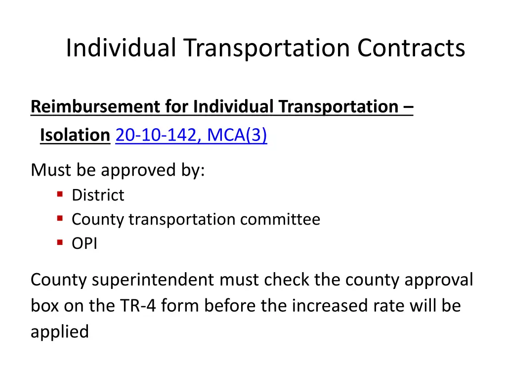 individual transportation contracts 3
