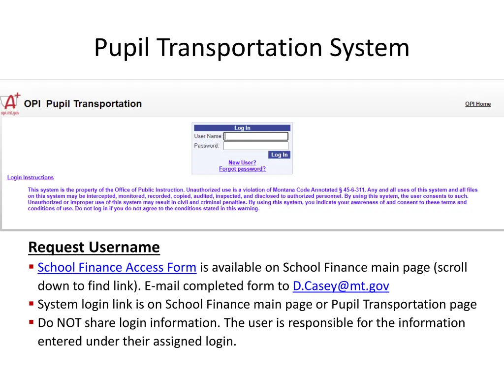 pupil transportation system