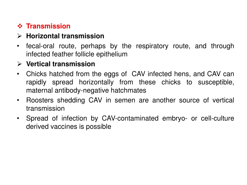 transmission horizontal transmission fecal oral