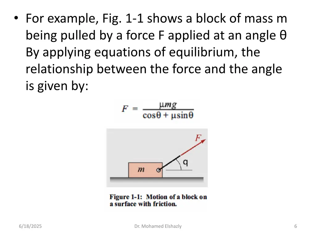 for example fig 1 1 shows a block of mass m being