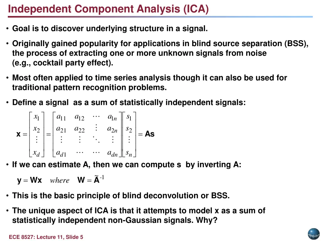 independent component analysis ica