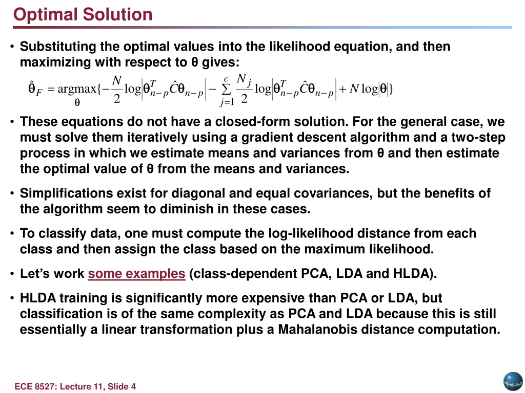 optimal solution