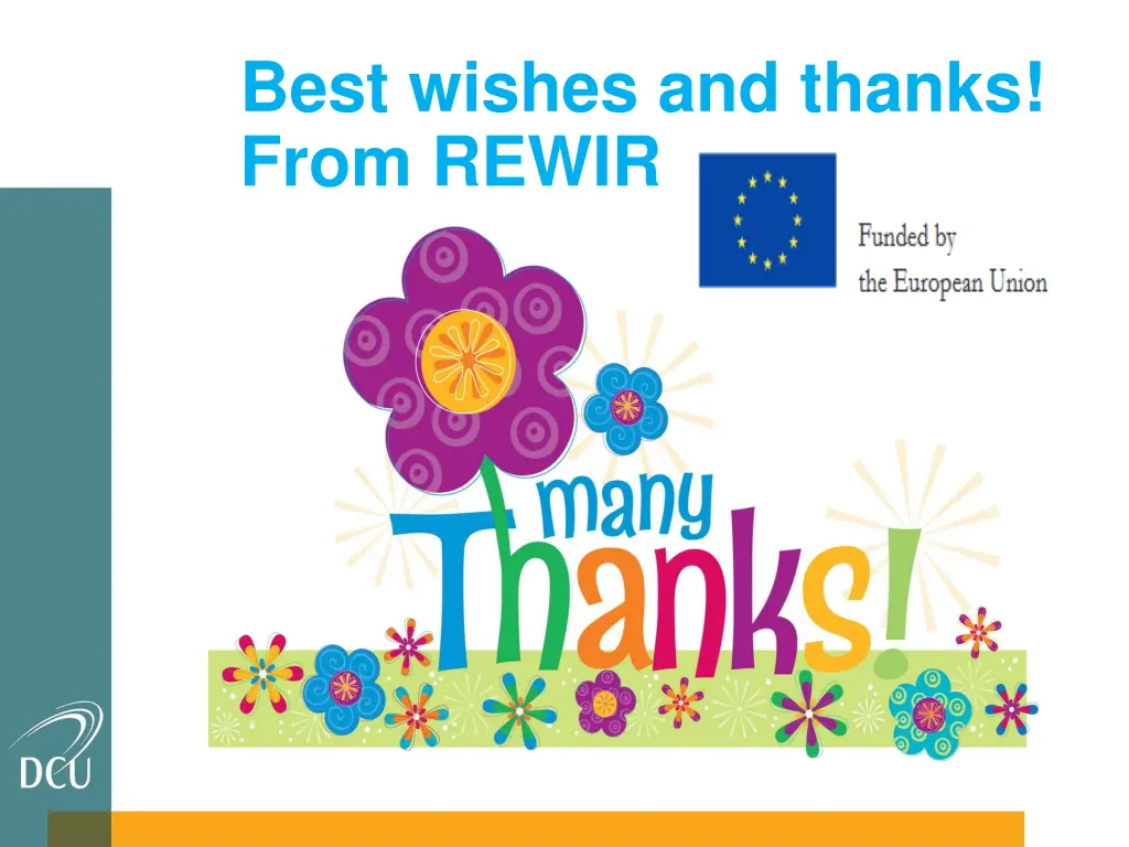 best wishes and thanks from rewir