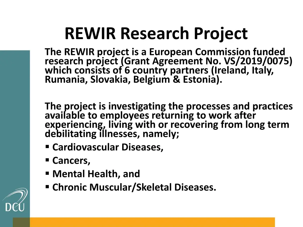 rewir research project the rewir project