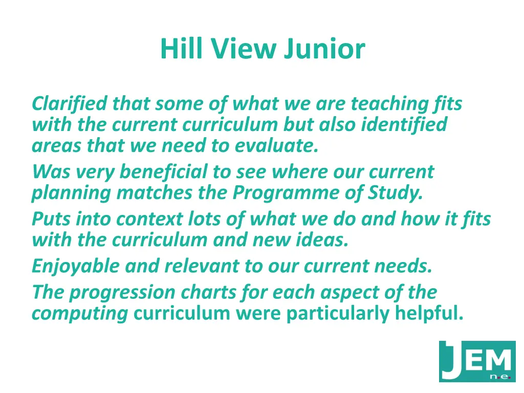 hill view junior
