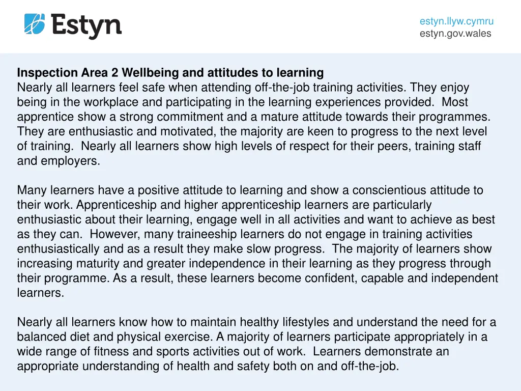estyn llyw cymru estyn gov wales 7