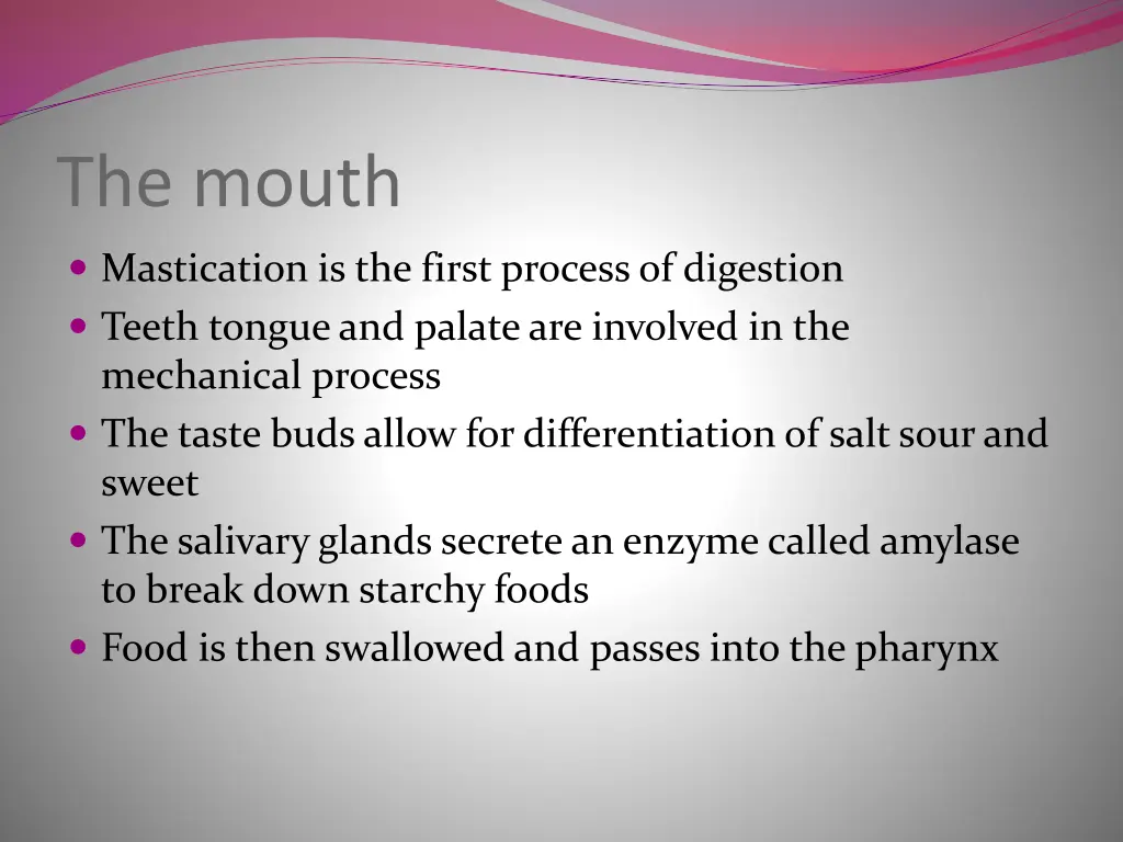 the mouth