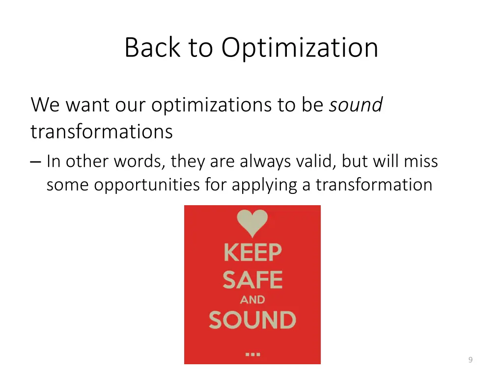 back to optimization