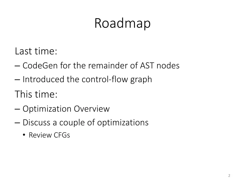 roadmap