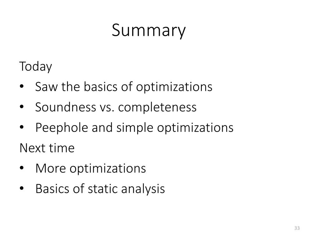 summary