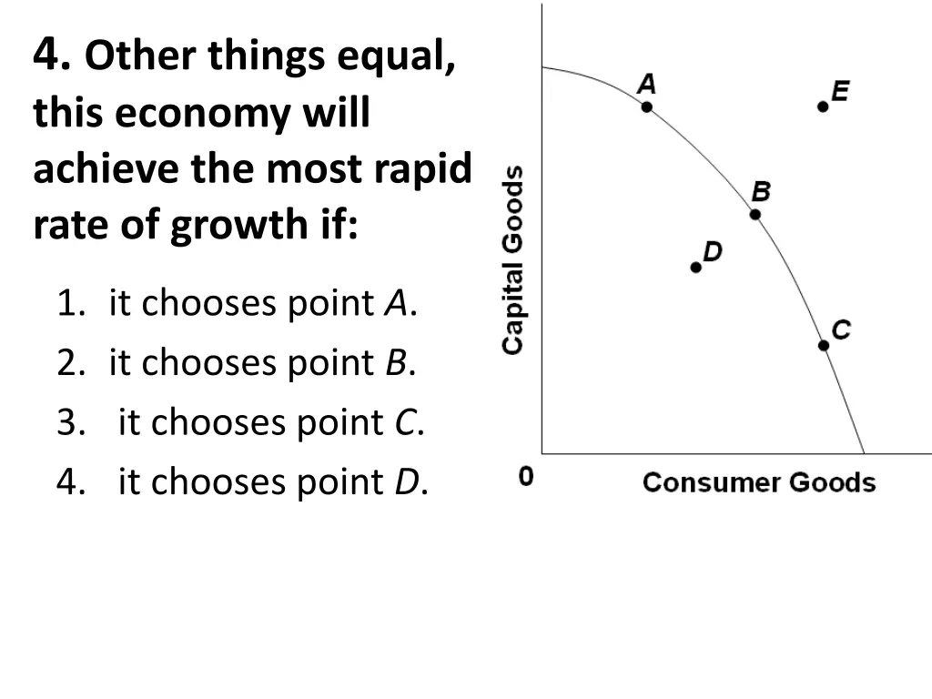 4 other things equal this economy will achieve