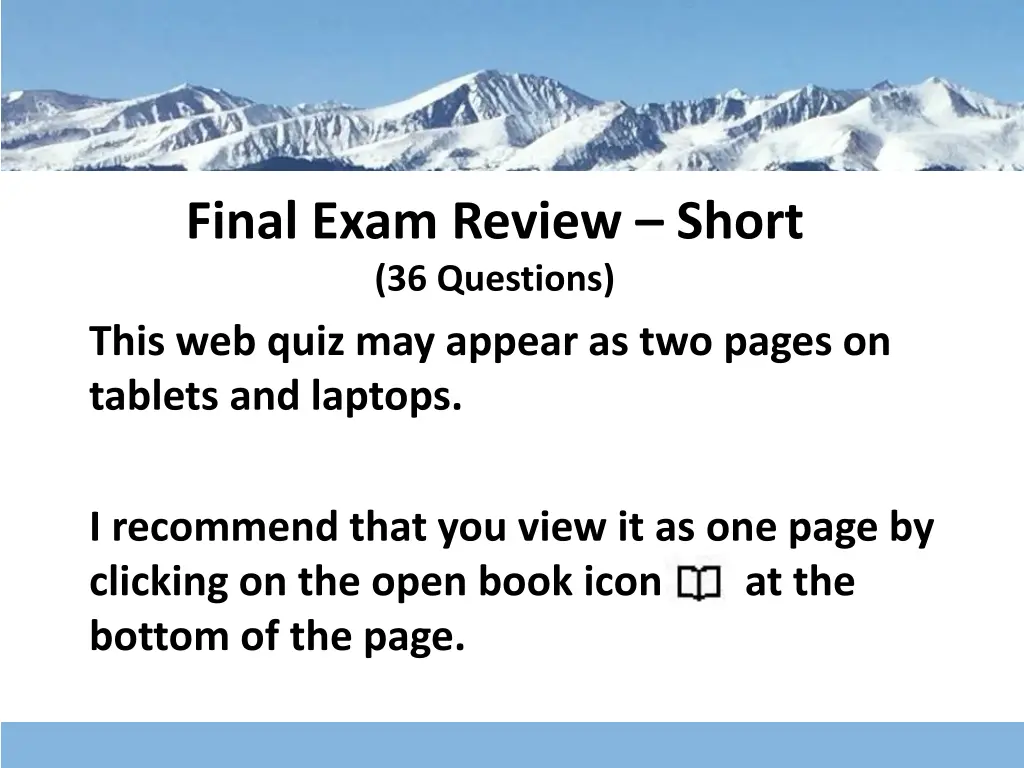 final exam review short 36 questions this