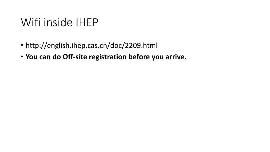 wifi inside ihep