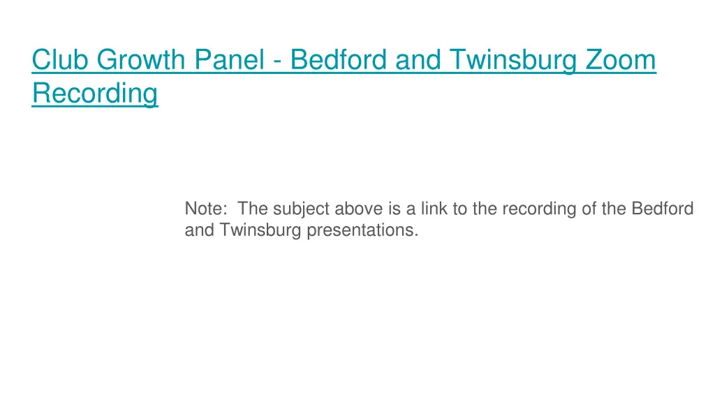 club growth panel bedford and twinsburg zoom